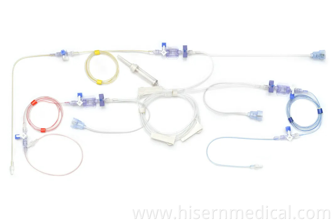 Disposable Blood Pressure IBP Transducer Triple Lumen